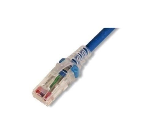 MC6-07-06 Patch cord CAT6 7FT UTP blue clear boot Siemon