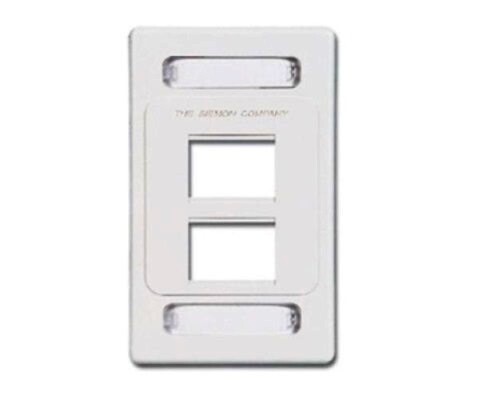 MX-FP-S-04-01 Faceplate 4 PTO max 2X4 black Siemon