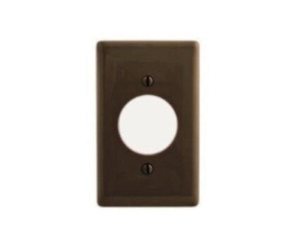 NP720 Faceplate 1 gang 1 single 1.60&quot; nylon brown Hubbell
