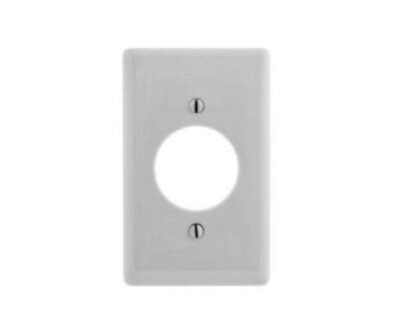 NP720W Faceplate 1 gang 1 single 1.60&quot; nylon white Hubbell