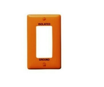 NP26OIG Faceplate 1 gang decorator nylon orange Hubbell