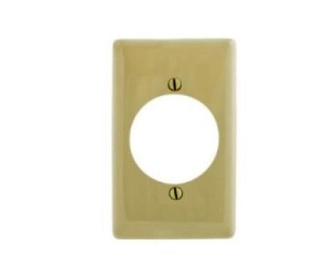 NP724I Faceplate 1 gang 1 single 2.16&quot; nylon ivory Hubbell