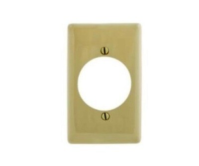 NP724I Faceplate 1 gang 1 single 2.16&quot; nylon ivory Hubbell