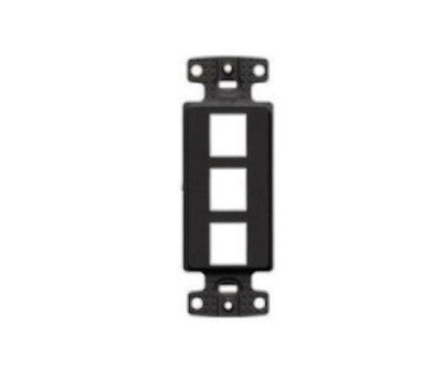 NS613BK Frame outlet  Decorator 3PTO black Hubbell