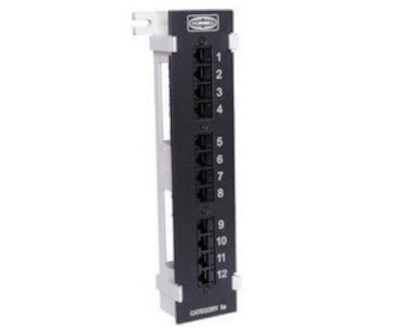 P5E12U Patch panel 12 PTO CAT5E consolidator point Hubbell
