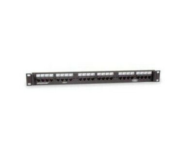 P5E24U Patch panel 24 PTO CAT5E universal 1U Hubbell