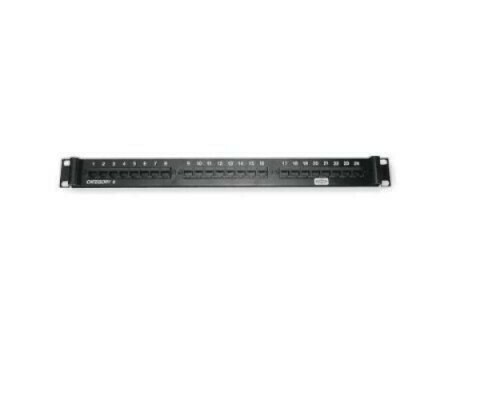 P6E24U Patch panel 24 PTO CAT6 (Substitute HP624E) 1U black Hubbell