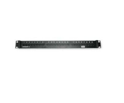 P6E24U Patch panel 24 PTO CAT6 (Substitute HP624E) 1U black Hubbell