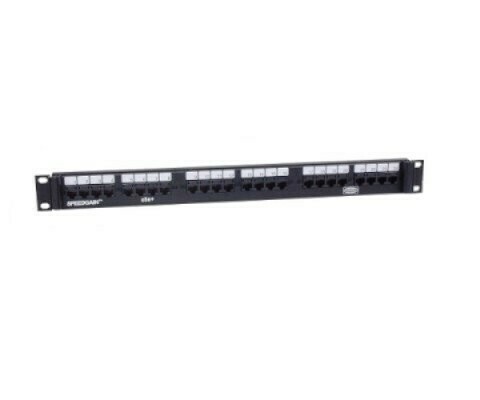 P524UE Patch panel 24 PTO CAT5E universal 1U Hubbell