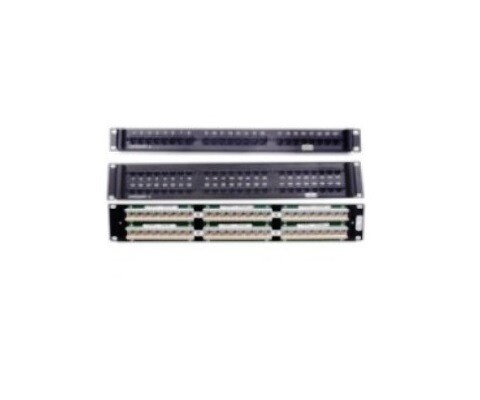 P624U Patch panel 24 PTO CAT6 next speed (Substitute HP624) 1U black Hubbell