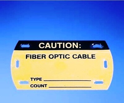 PST-FO Label F.O. self-laminating 3.50"W x 2.00"H yellow pk5 Panduit