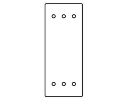 RFB119-SB Faceplate 1 gang blank sectional (SB) plate Wiremold