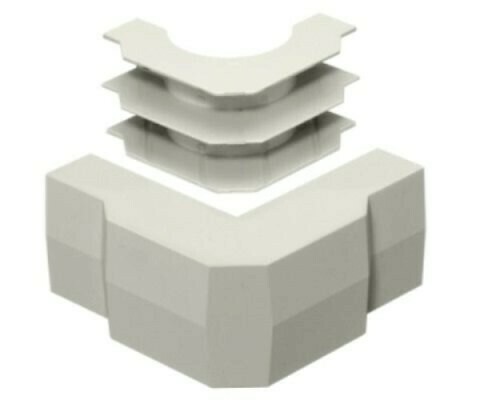 PW2EEBC Raceway wall trak PW2 external elbow base &amp; cover office-white Hubbell