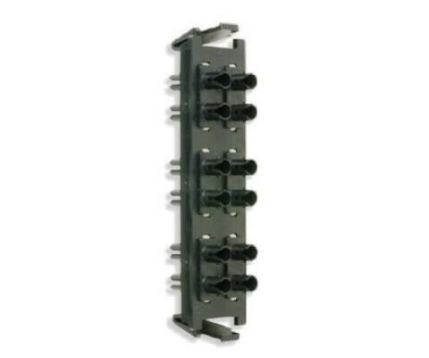 RIC-F-SA12-01 Panel F.O. 12 ST (6 duplex) adapters black Siemon