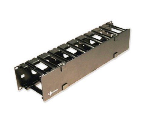 RS-RWM-2 Organizer Horizontal 19&quot; single sided with cover 2U black Siemon