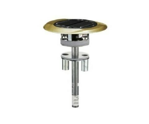 S1PT4X4BRS3 Poke throughs SystemOne 4X4 black/brass Hubbell