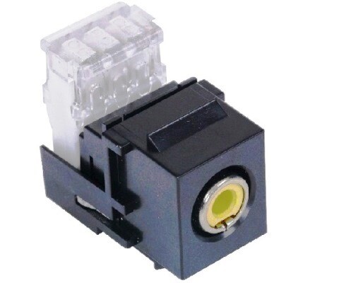 SFRC110Y Jack RCA 110 punch-down yellow Hubbell