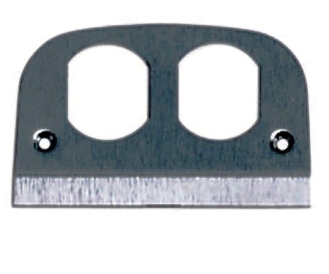 SS309D Faceplate 1 duplex receptacle pedestal service stainless steel FR80AL Hubbell