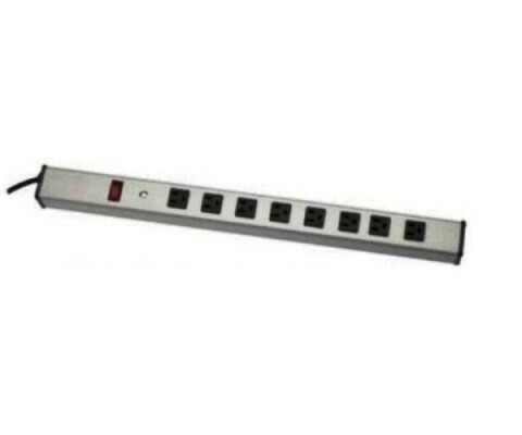 UL401BC Power strips vertical front 8 outlets Wiremold