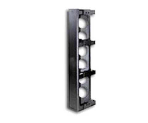 VC76 ORGANIZER VERTICAL 7FT CHANNEL X 6&quot;W BLACK HUBBELL
