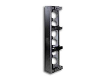 VC76 ORGANIZER VERTICAL 7FT CHANNEL X 6&quot;W BLACK HUBBELL