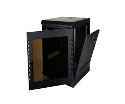 WM2019-14-02 Cabinet Wallmount 14U 18awg 21&quot;W x 20&quot;D x 28&quot;H for 200 series black Quest
