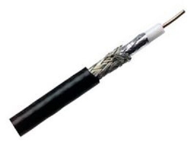 9104 010U1000 Cable coaxial RG-59 AWG20 1000FT black 65% Belden