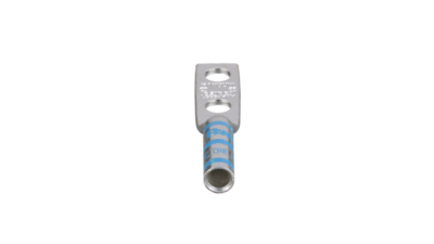 LCC6-14AW-L Long barrel lug two-hole AWG-6 stud hole 1/4" Panduit