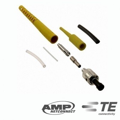 504000-1 Connector F.O. ST MM 62.5/125¬µm black boots Tyco