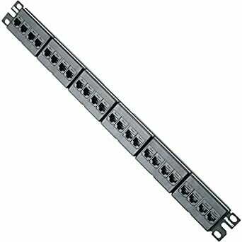 CP245E88BLY Patch panel 24 PTO CAT5E 1U black Panduit