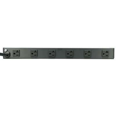 RS-1215-20 Power strips horizontal rack mount in(20A 120V 5-20P) out(2400W 12(5-15/20R front 6/rear 6) black Tripp lite