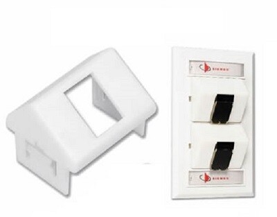 CTE-MXA-01-02 Module 1 PTO tera for CT faceplates and Mutoa white Siemon