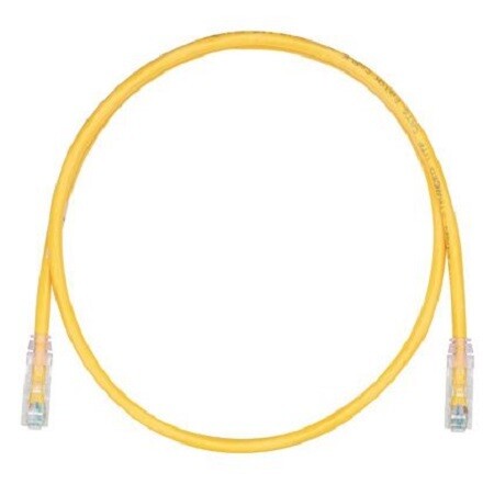 UTPSP5YLY Patch cord CAT6 5FT UTP crossover with TX6 plus yellow Panduit