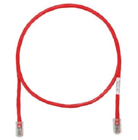 UTPCH7RDY Patch cord CAT5E 7FT UTP pan-plug red Panduit