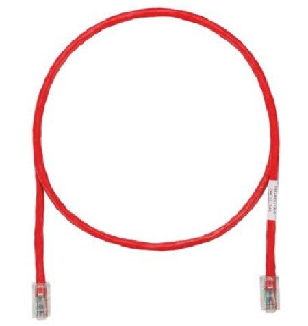 UTPCH5RDY Patch cord CAT5E 5FT UTP pan-plug red Panduit