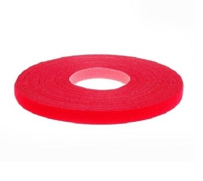 176076 Velcro 25' x 1/2"W one-wrap red (7.62mts) Velcro