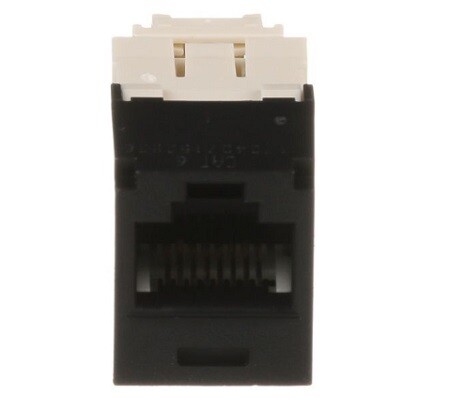 CJ688TGBL Jack CAT6 universal mini-com black Panduit