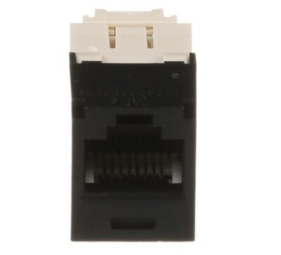 CJ688TGBL Jack CAT6 universal mini-com black Panduit