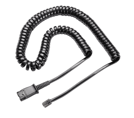 27190-01 Headsets Coiled cord connects any Polaris headset with Quick-Disconnect plug to phones with compatible headset ports. Poly 27190-01 Headsets Coiled cord connects any Polaris headset with Quick-Disconnect plug to phones with compatible headset ports. Poly