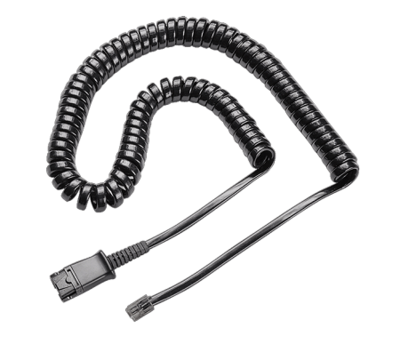 27190-01  Headsets Coiled cord connects any Polaris headset with Quick-Disconnect plug to phones with compatible headset ports. Poly