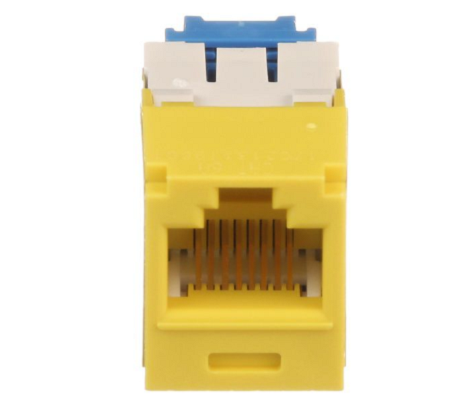 CJ6X88TGYL Jack CAT6A universal mini-com 10G yellow Panduit