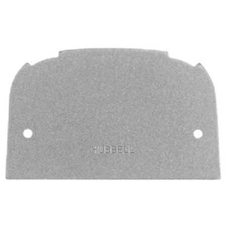 SS309BF Faceplate blank pedestal service stainless steel FR80AL (HPWSS309BF) Hubbell