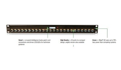 M-SPP-K24ENS   Patch panel 24 PTO mapi G2 smart 1U black Siemon