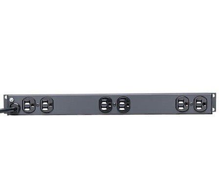 RS-1215  Power strips horizontal 19&quot; front 6/ rear 6 outlets 15A/120/250V NEMA 5-15P black Tripp lite
