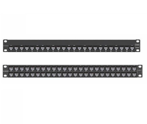 ZS-PNL-24E  Patch panel base 24 PTO Z-MAX shielded black 1U SIEMON