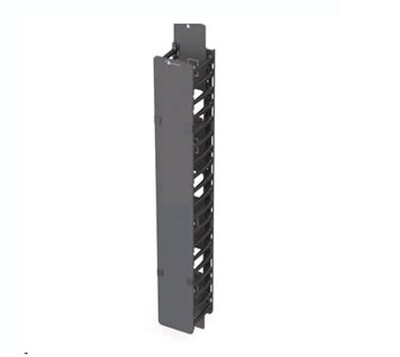V8A-VPC4-1-42   Organizer vertical 45U Half-height Zero-U Patching Channel with 4" (102mm) fingers and cover black Siemon