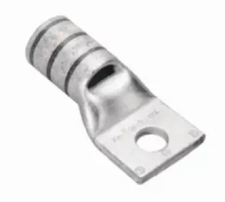 YAV6CL Compression Lug, Ring Tongue, 1 Hole w/ Inspection Hole, AN-5 Flex/ AN-6 Flex Burndy