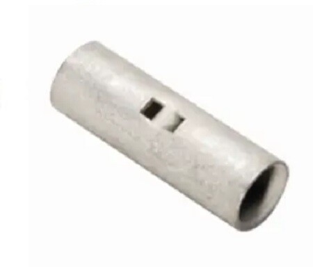 YSV6CL Compression Splice, AN 6, 1.12&quot; Splice Length, Short Barrel, Tin Plated Burndy
