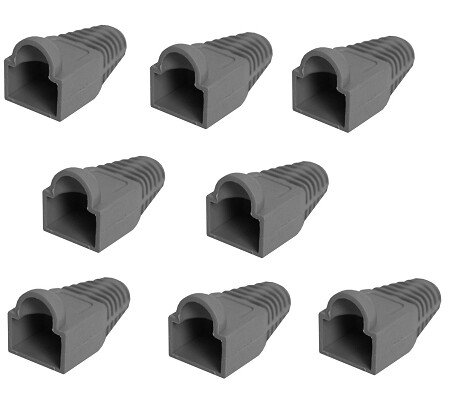 NMB-1009   Boot RJ-45 modular plug gray PK50 Quest