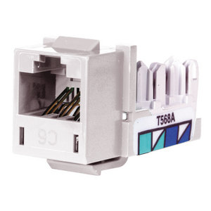 HXJ6W25 Jack CAT6 universal xcelerator white PK25 Hubbell